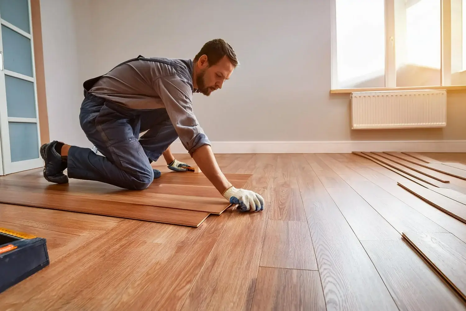 Colocação de tacos e assoalhos